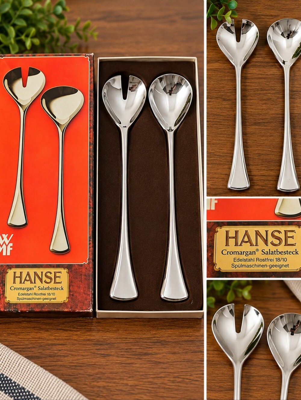 Vintage WMF HANSE Salad Serving Set – Made in Germany